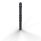 Dekorativ puller | Serie 479B | � 76 mm | fastmonteret, til indst�bning i beton med jordanker, total l�ngde ca. 1300 mm | uden l�s | uden �je